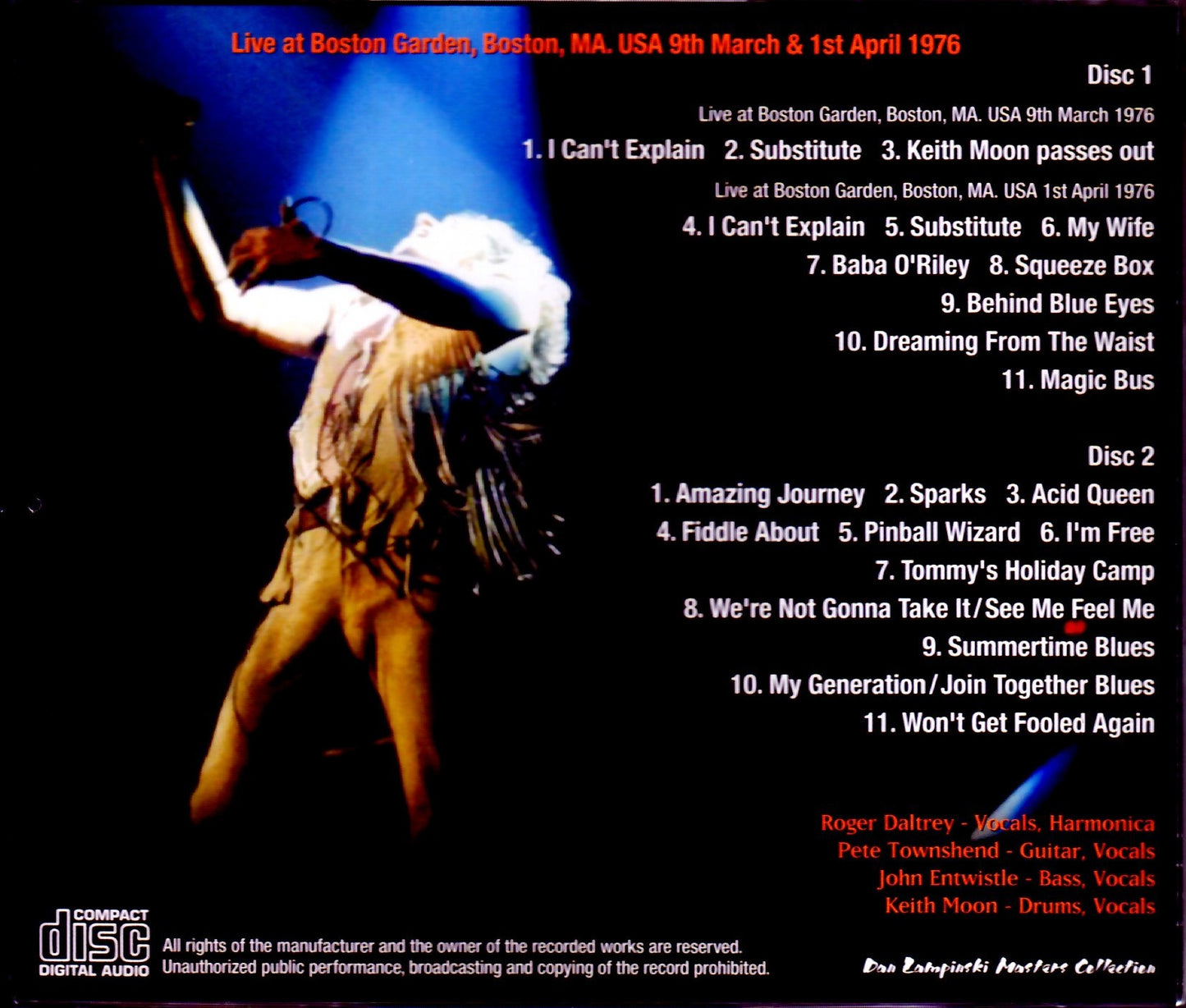 The Who/MA, USA 1976 2 Days