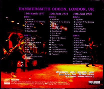 Black Sabbath/London,UK 1977-1978