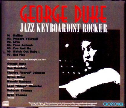 George Duke/NY, USA 1977
