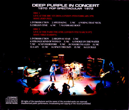 Deep Purple/London,UK 1970 & 1972