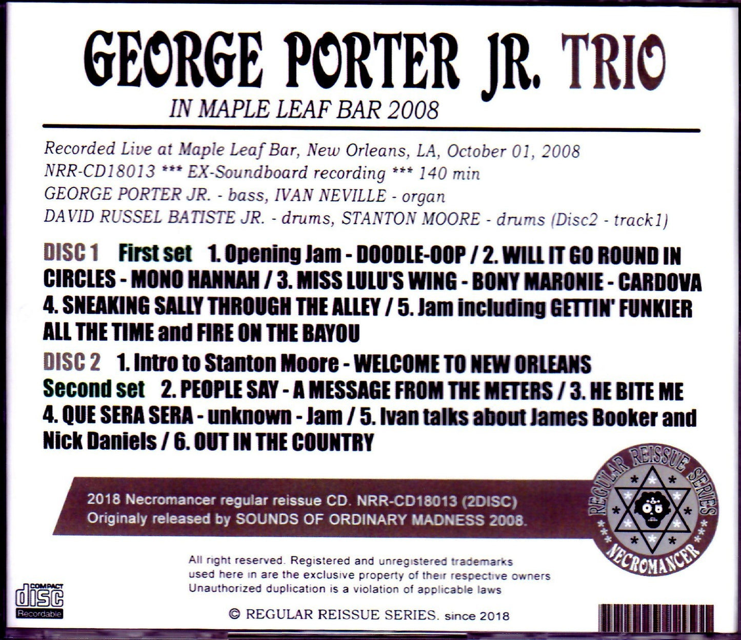 George Porter Jr./LA, USA 2008