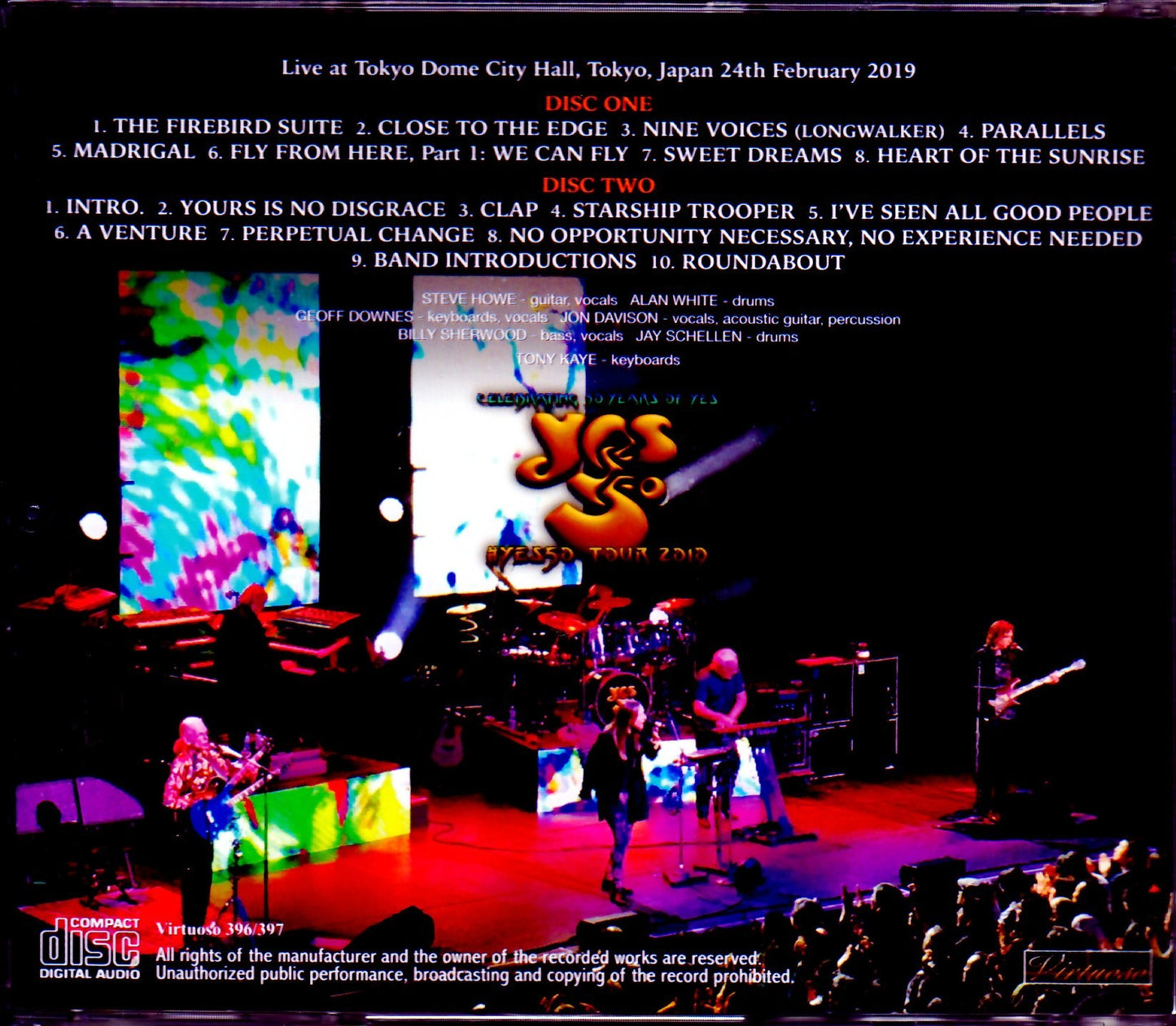 Yes/Tokyo,Japan 2.24.2019 Upgrade