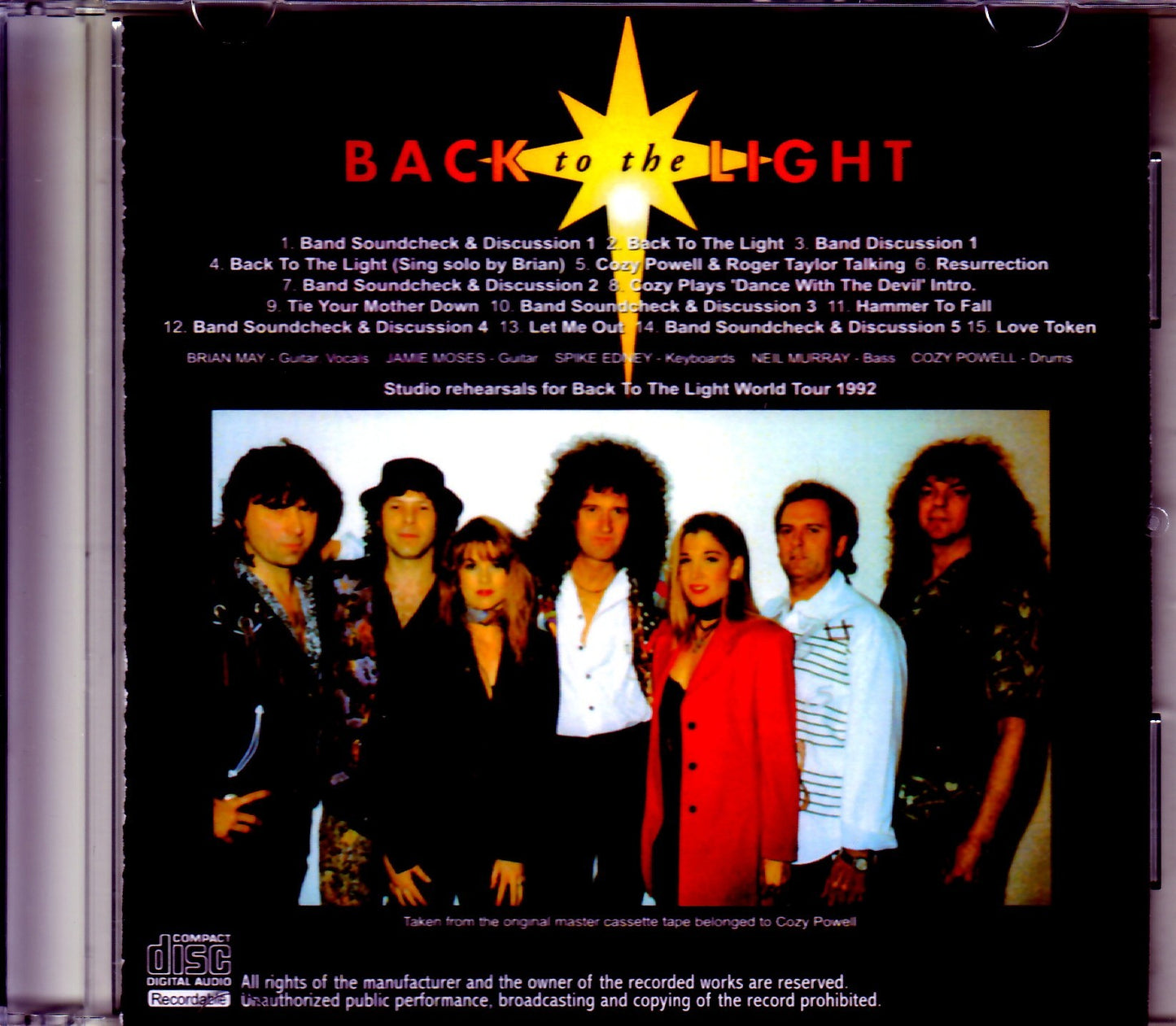 Brian May Band/Early Day Rehearsals England,UK 1992
