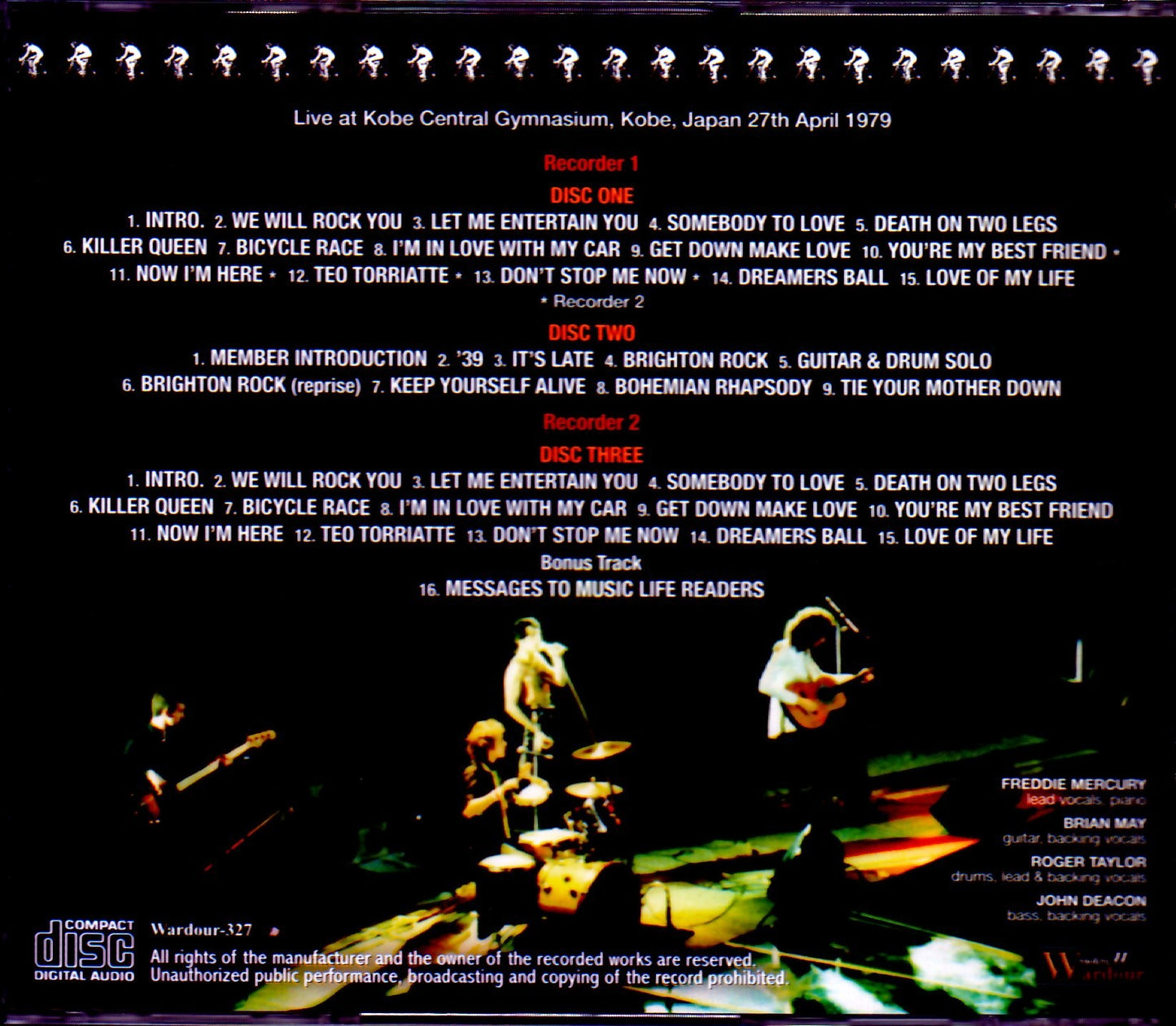 Queen/Hyogo,Japan 1979 2 Source Rec Ver.