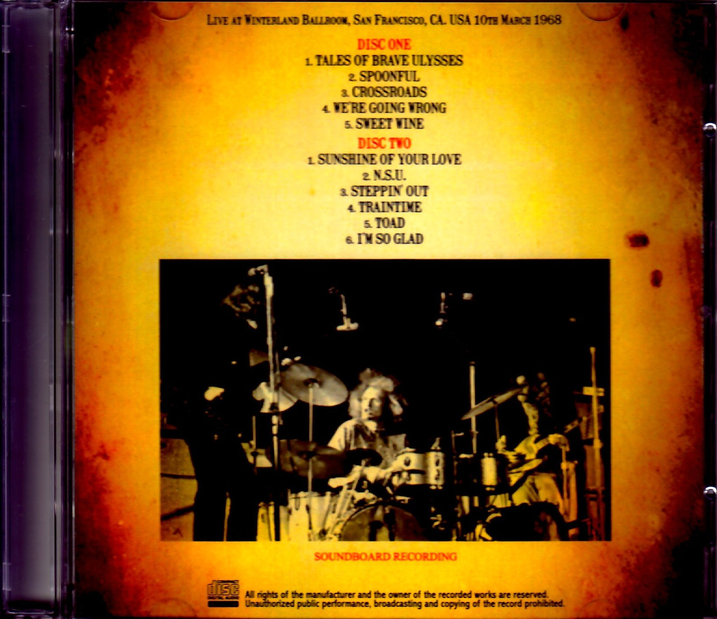 Cream/CA, USA 1968