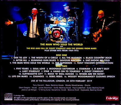 Tony Visconti,Woody Woodmansey Holy Holy/London,UK 2019