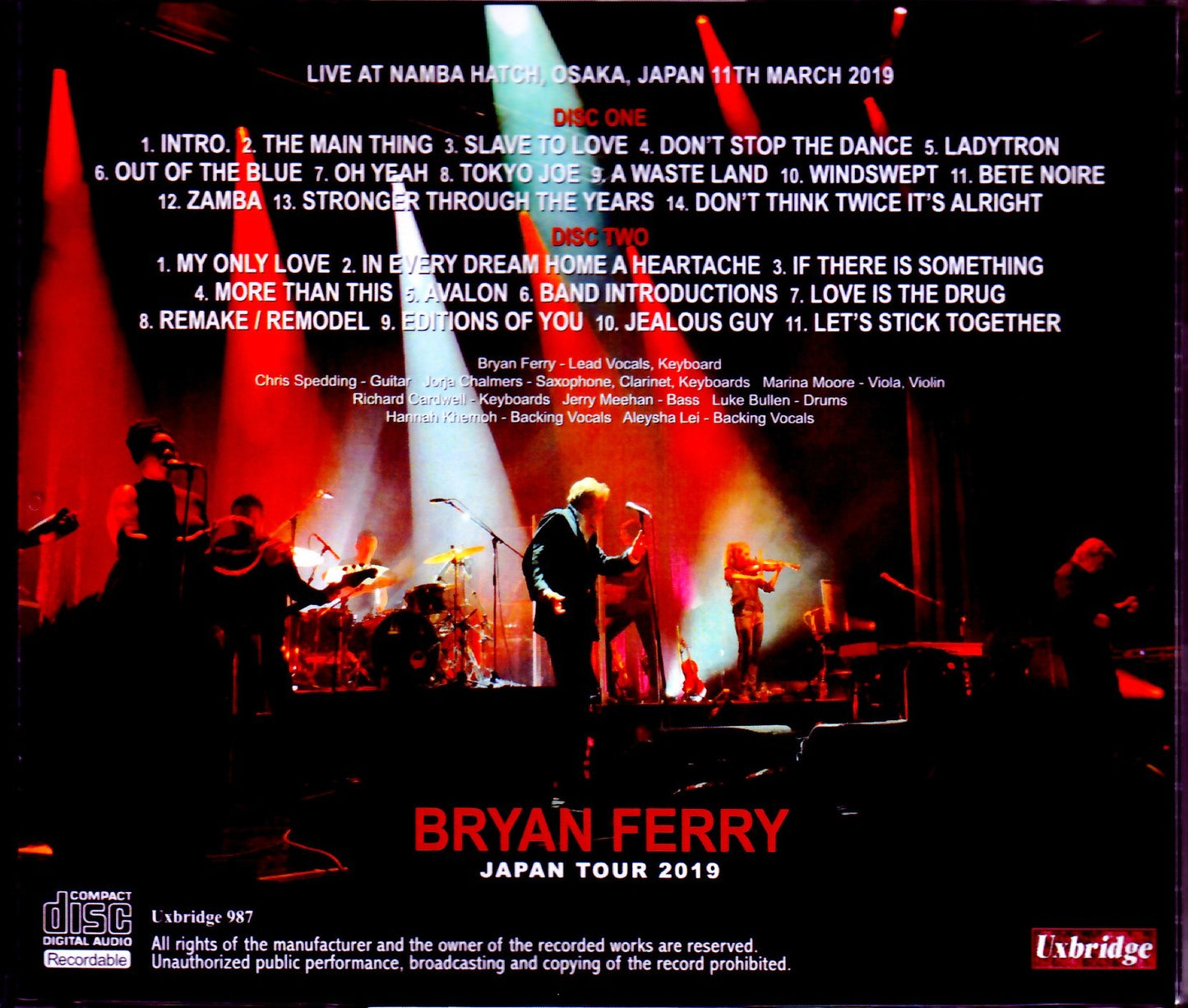 Bryan Ferry/Osaka,Japan 2019