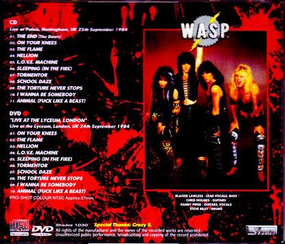 W.A.S.P./UK 1984 & more