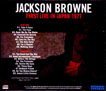Jackson Browne/Tokyo,Japan 1977