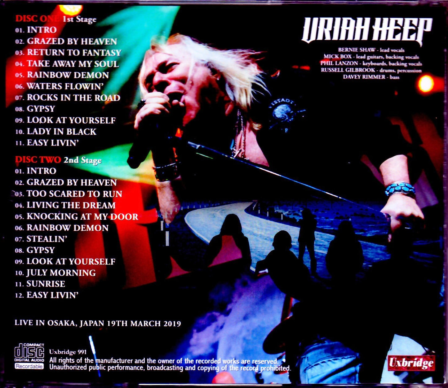 Uriah Heep/Osaka,Japan 2019