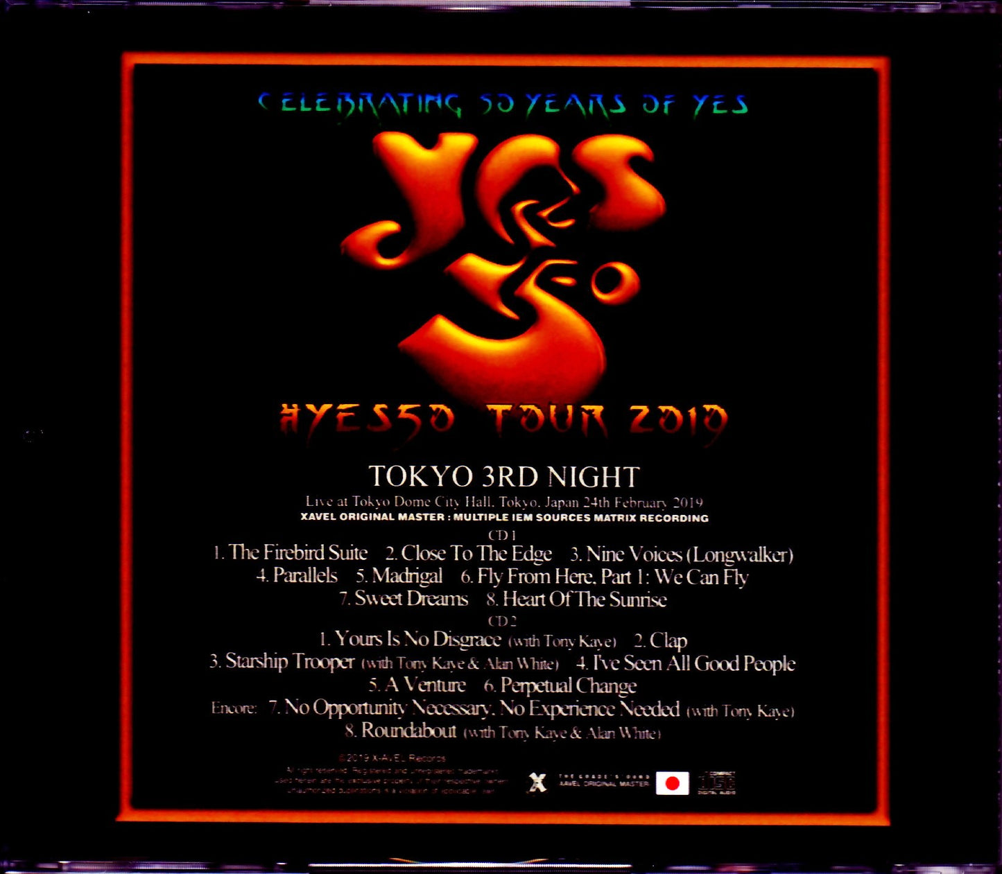 Yes/Tokyo,Japan 2.24.2019 IEM Matrix S & V Ver.