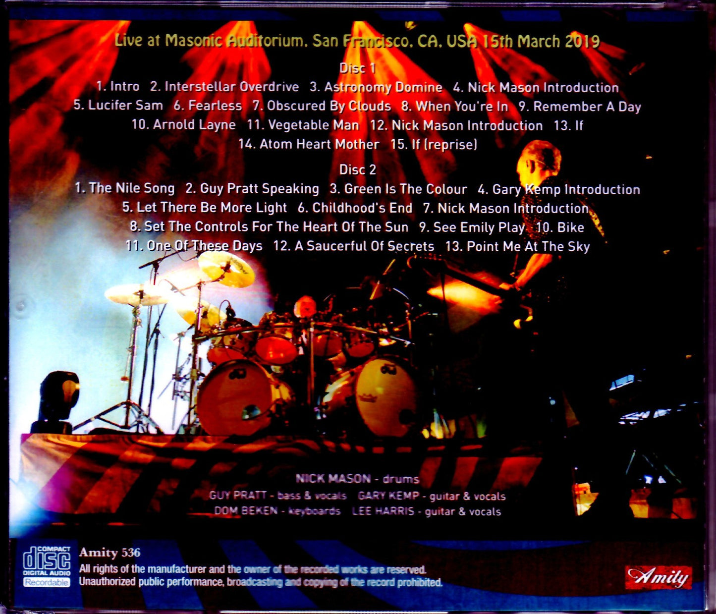 Nick Mason/CA,USA 3.15.2019