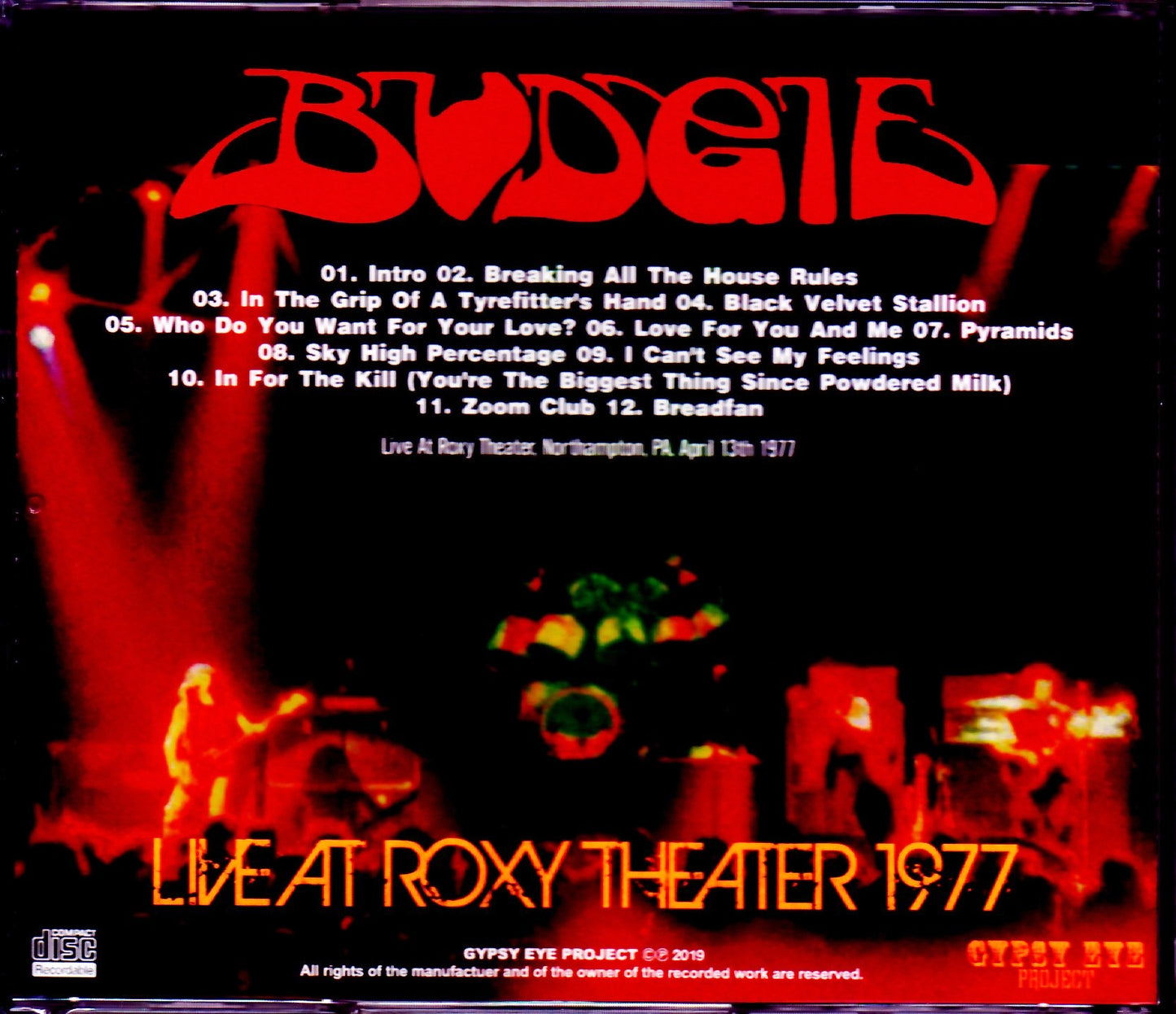 Budgie/PA, USA 1977