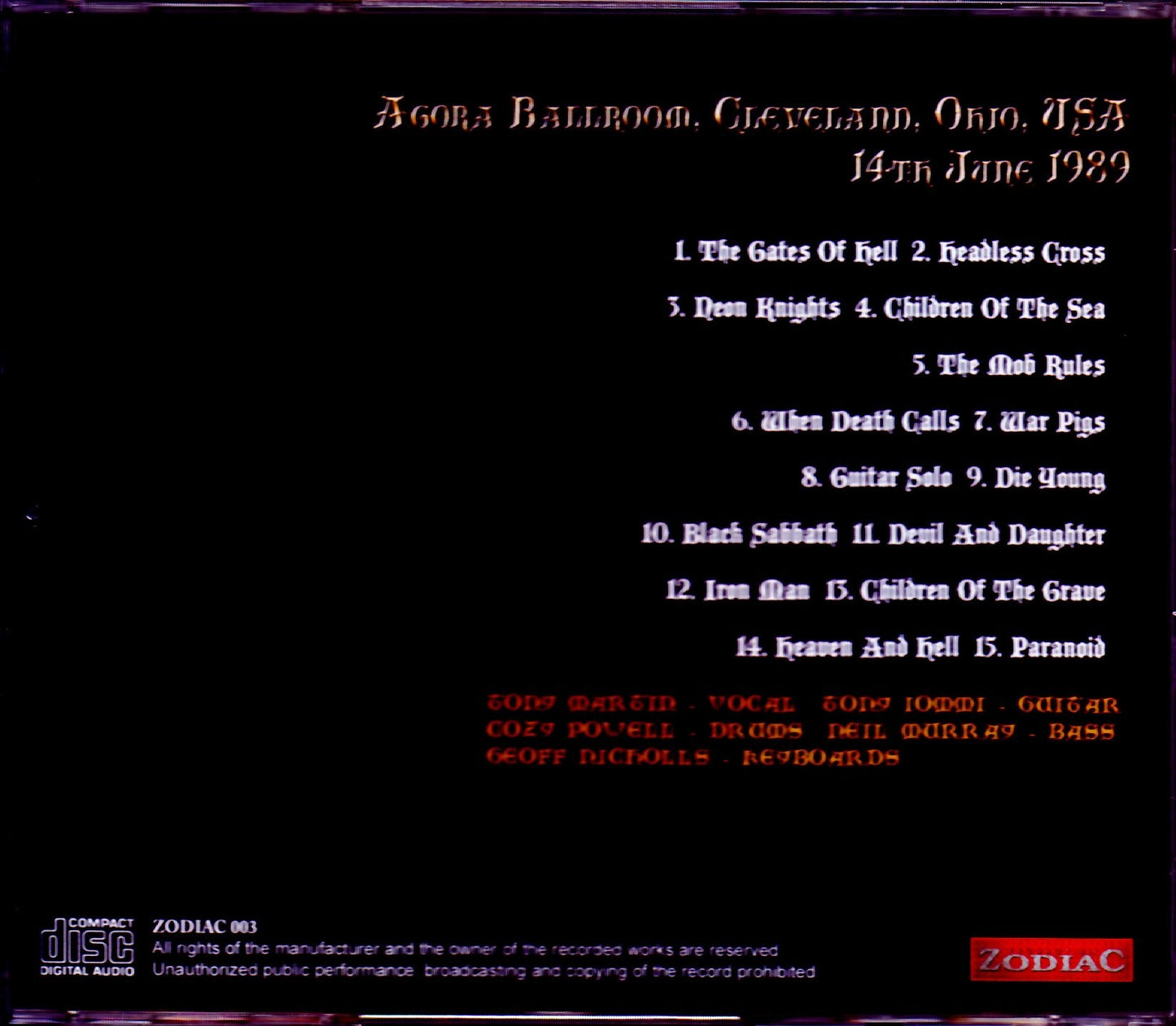Black Sabbath/OH,USA 1989 Upgrade