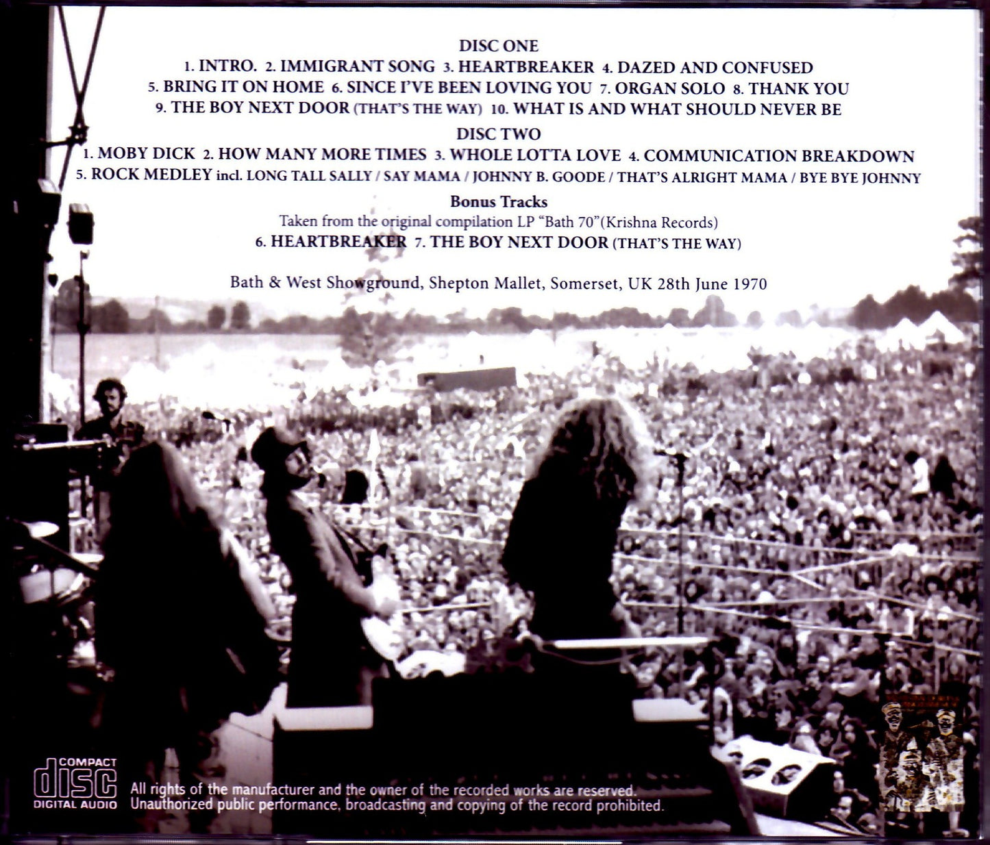 Led Zeppelin/UK 1970 & more