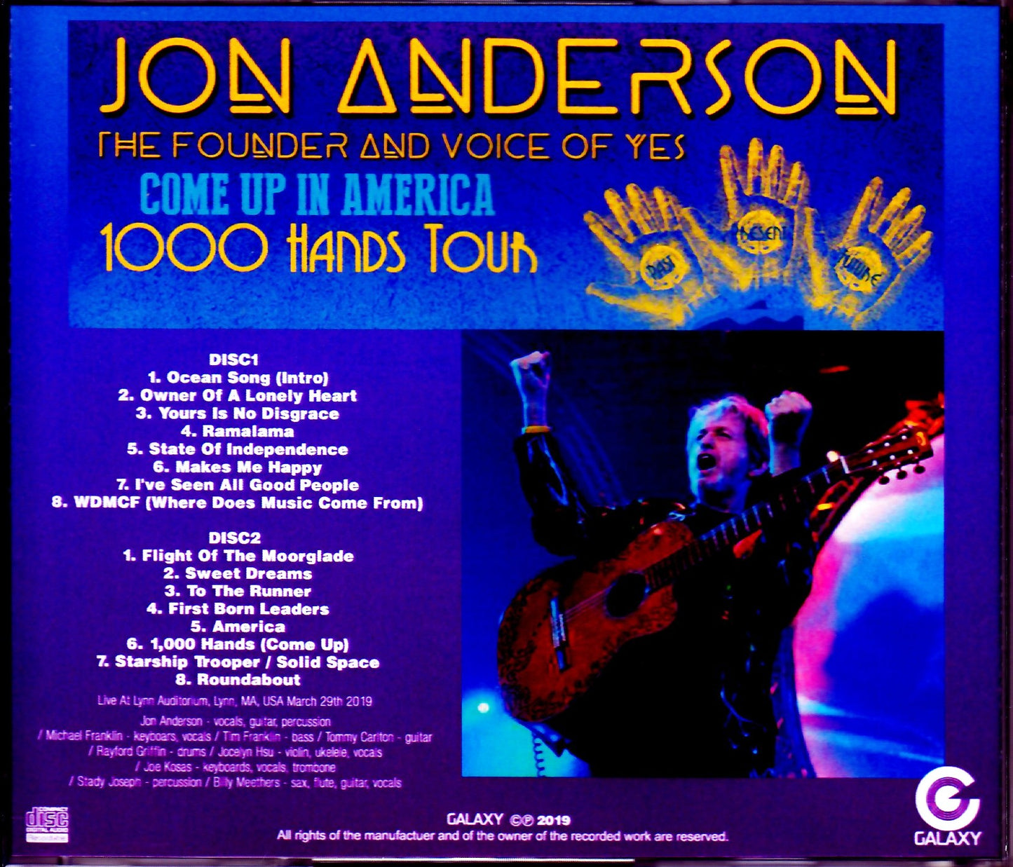 Jon Anderson/MA,USA 2019