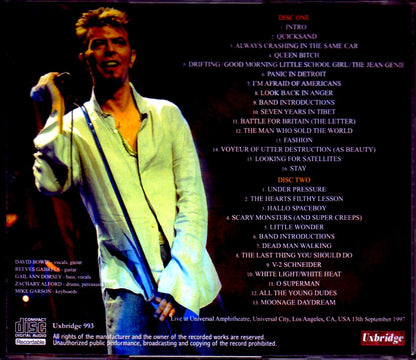 David Bowie/CA,USA 9.13.1997