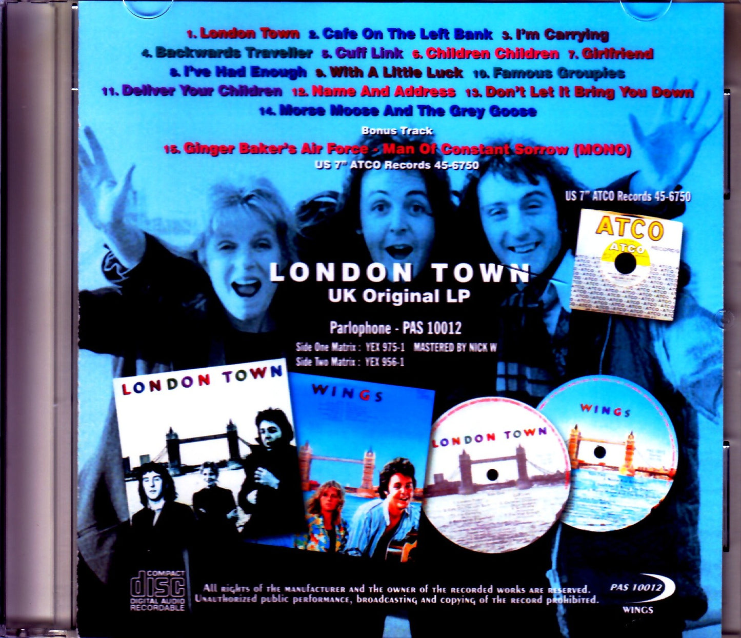 Paul McCartney/London Town UK Original LP Ver. & more
