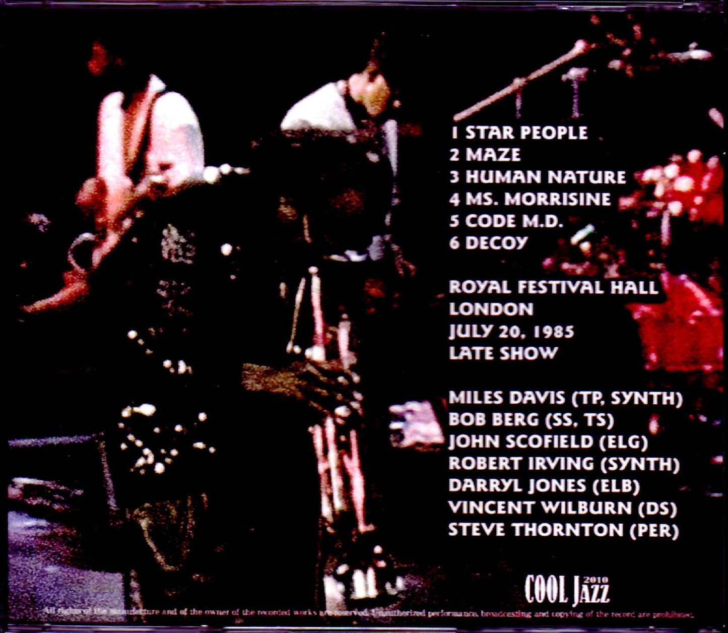 Miles Davis/London,UK 1985 Late Show