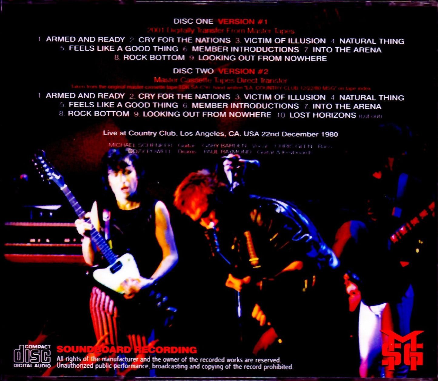 Michael Schenker Group/CA,USA 1980 2 Source Ver.