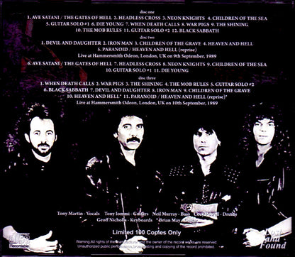 Black Sabbath/London,UK 1989 2 Days Complete