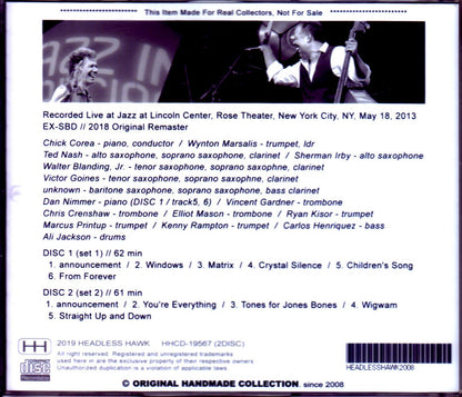 Chick Corea Wynton Marsalis the Jalc Orchestra/NY,USA 2013
