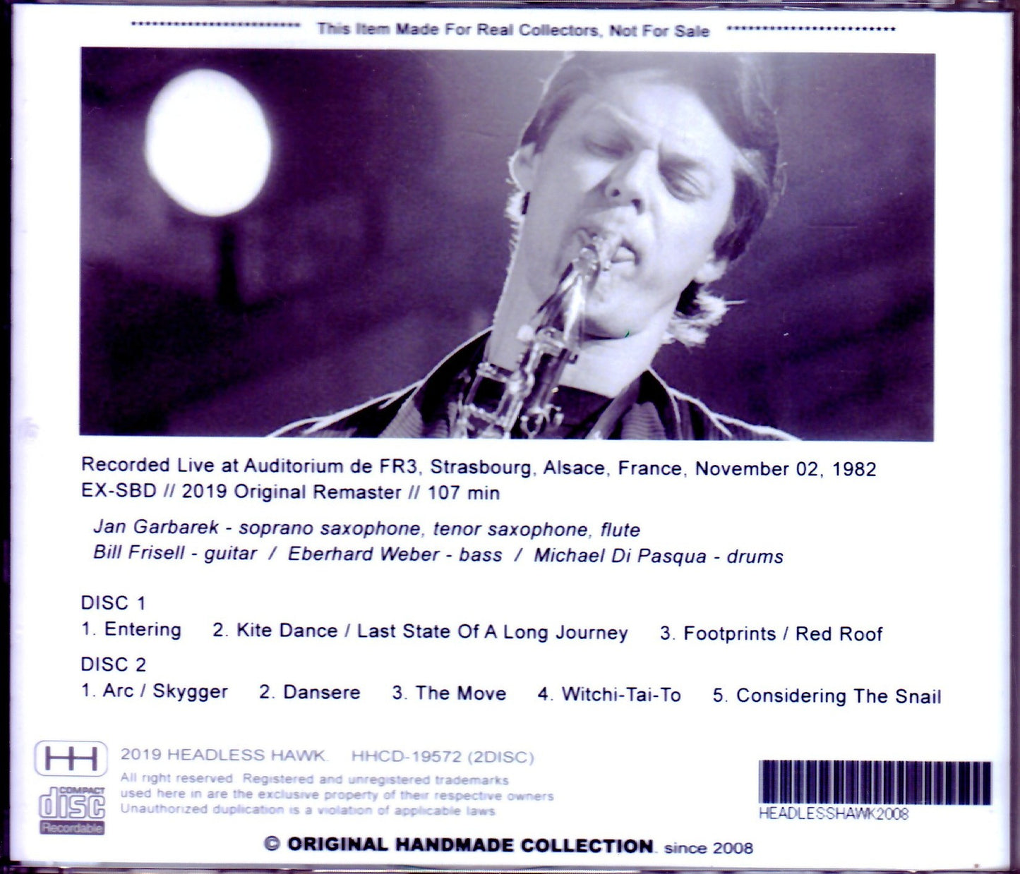 Jan Garbarek Quartet/France 1982
