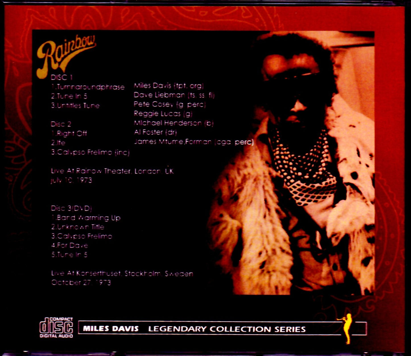 Miles Davis,Dave Liebman/London,UK 1973 & more