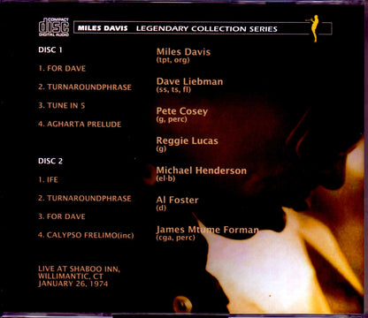 Miles Davis/CT,USA 1974