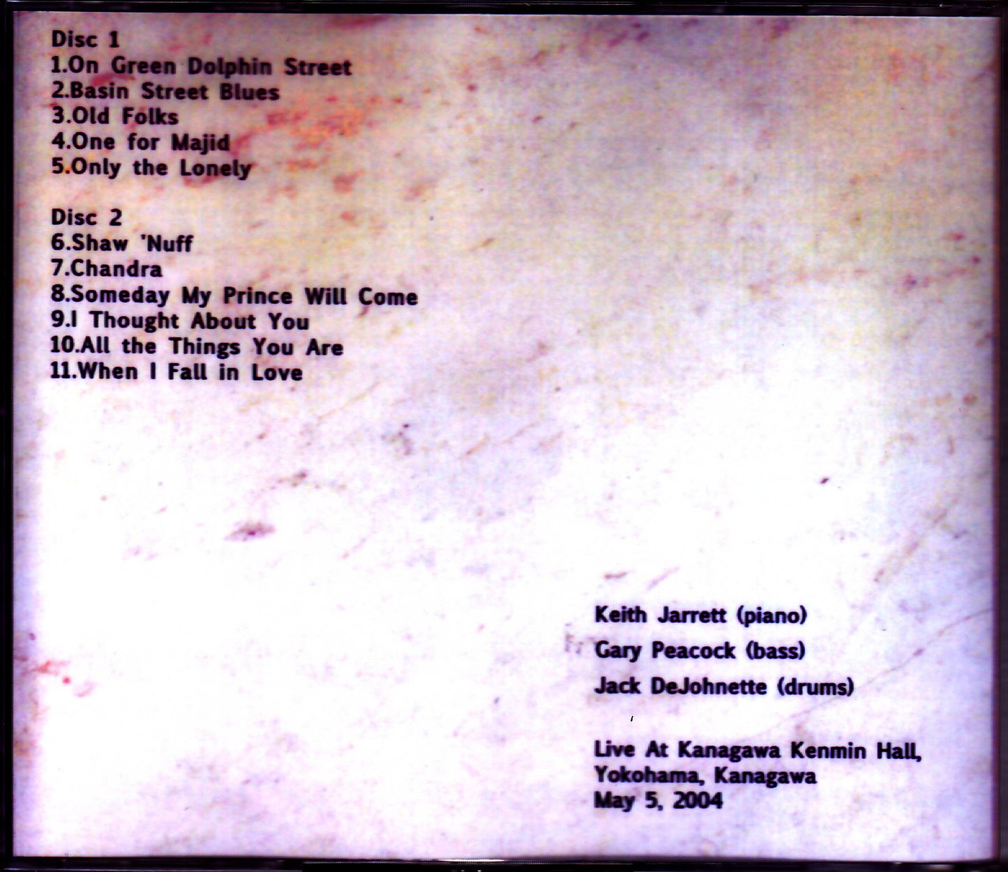 Keith Jarrett/Kanagawa,Japan 2004