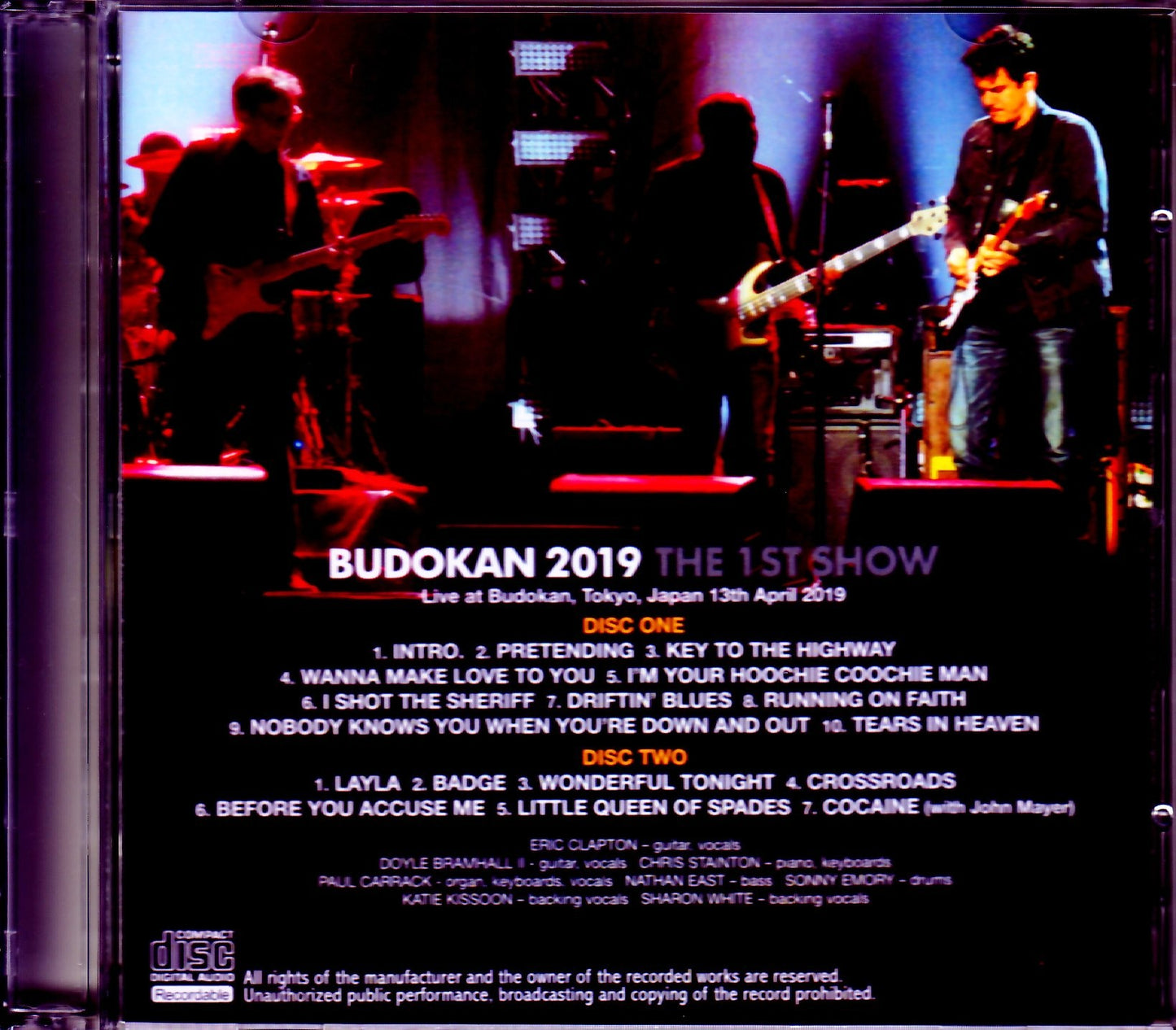 Eric Clapton/Tokyo,Japan 4.13.2019 Another Seat Ver.