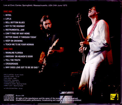 Eric Clapton/MA,USA 1975 Upgrade