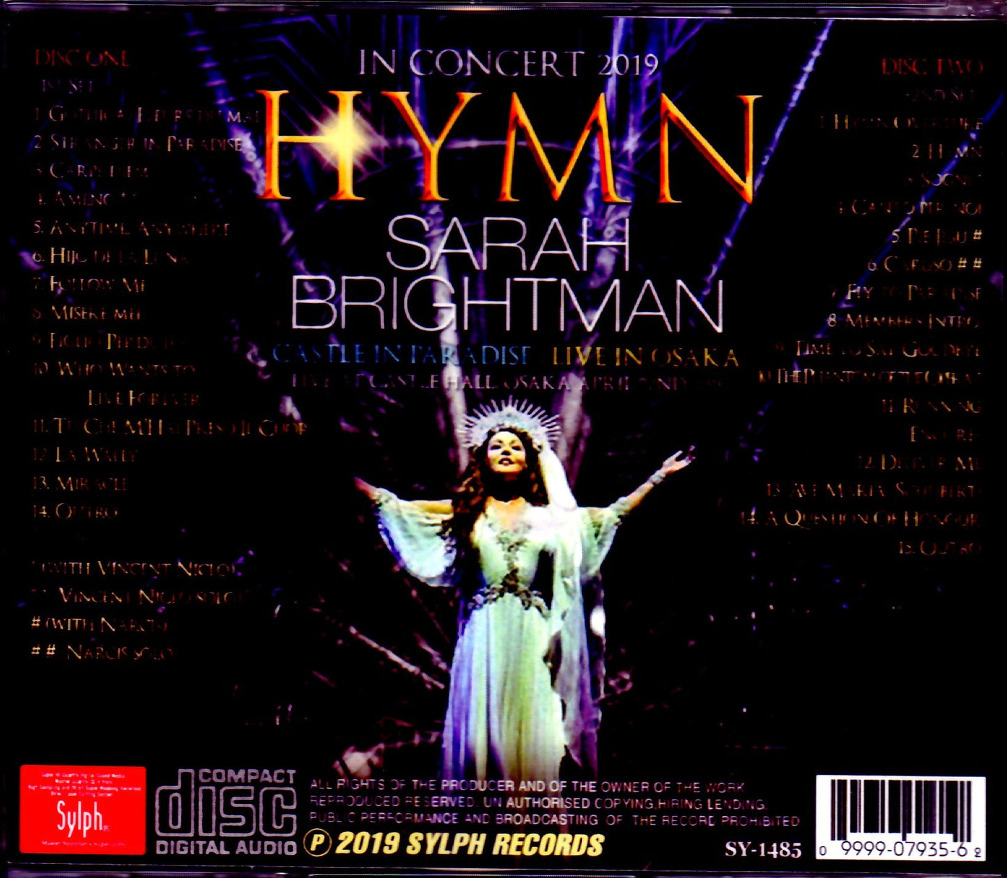 Sarah Brightman/Osaka,Japan 2019