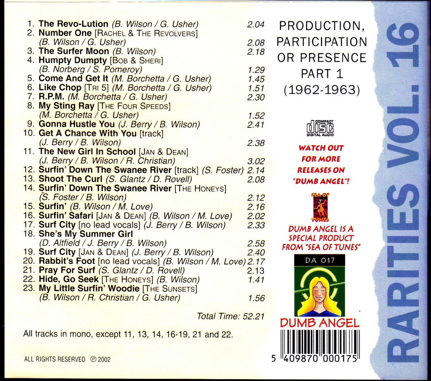 Brian Wilson/Rarities 1962-1963