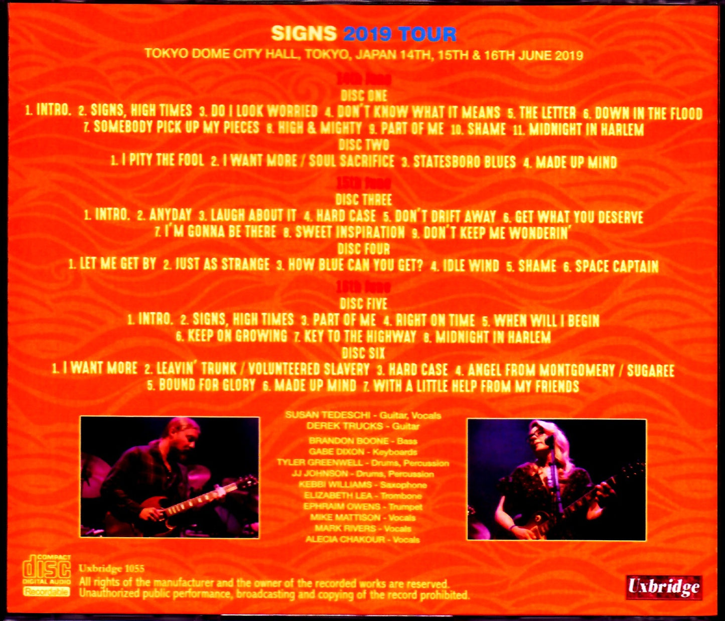 Tedeschi Trucks Band/Tokyo,Japan 2019 3 Days Complete