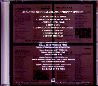 Led Zeppelin/Original Japanese Grammophon 7" singles
