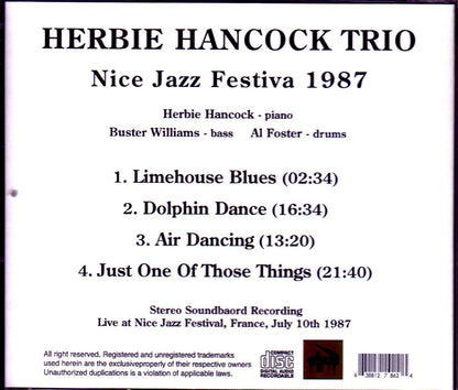 Herbie Hancock Trio/France 7.10.1987