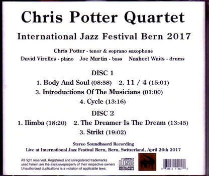 Chris Potter Quartet/Switzerland 2017