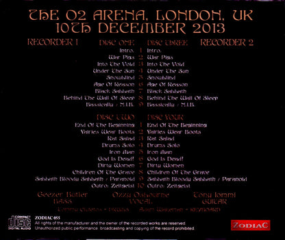 Black Sabbath/London,UK 2013 2 Source Ver.