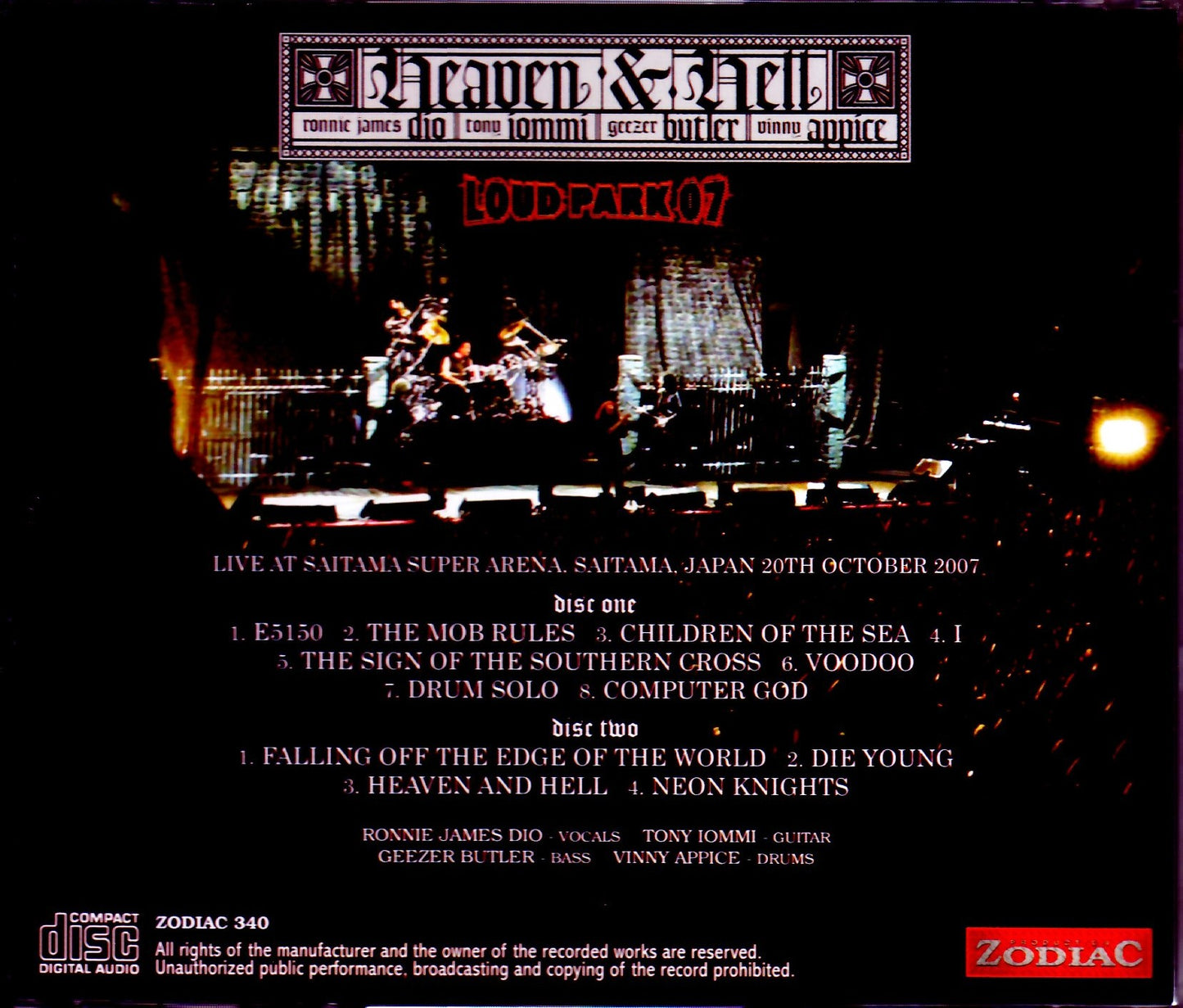 Heaven & Hell/Saitama,Japan 2007