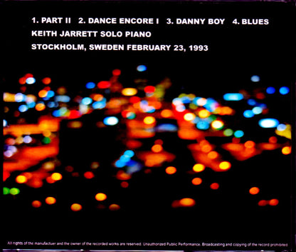 Keith Jarrett/Sweden 1993