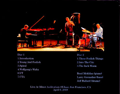 Brad Mehldau Trio/CA,USA 2019