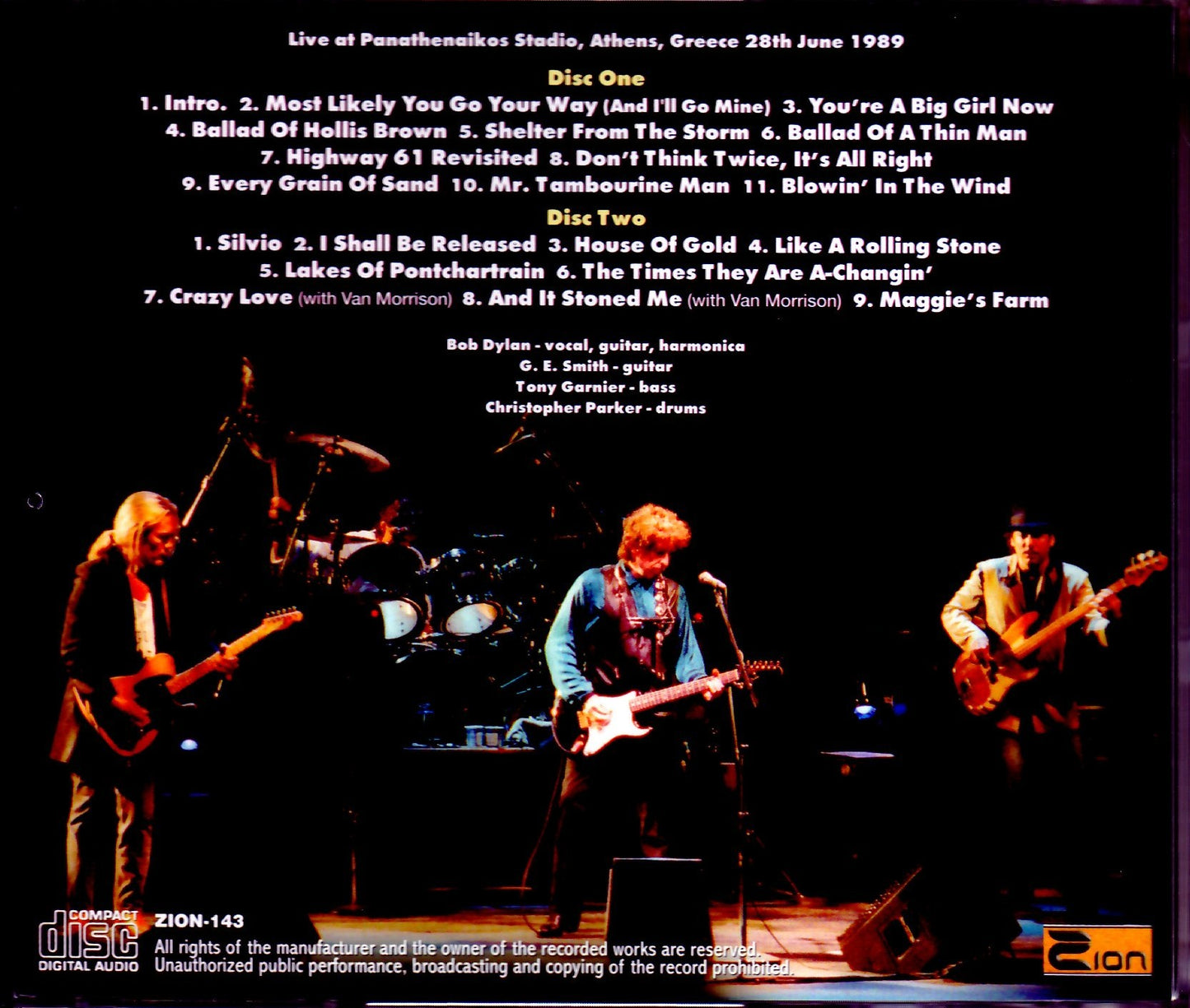 Bob Dylan/Greece 1989 Upgrade