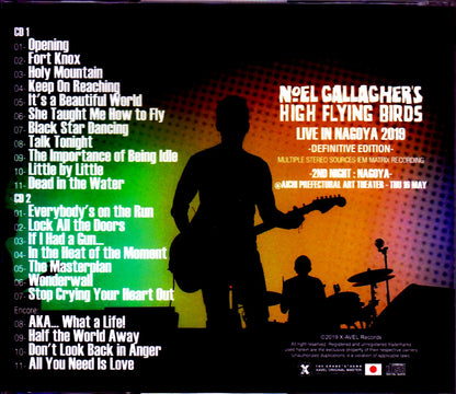 Noel Gallagher's High Flying Birds/Aichi,Japan 2019 IEM Matrix Ver.
