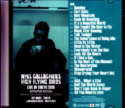 Noel Gallagher's High Flying Birds/Tokyo,Japan 2019 IEM Matrix Ver.