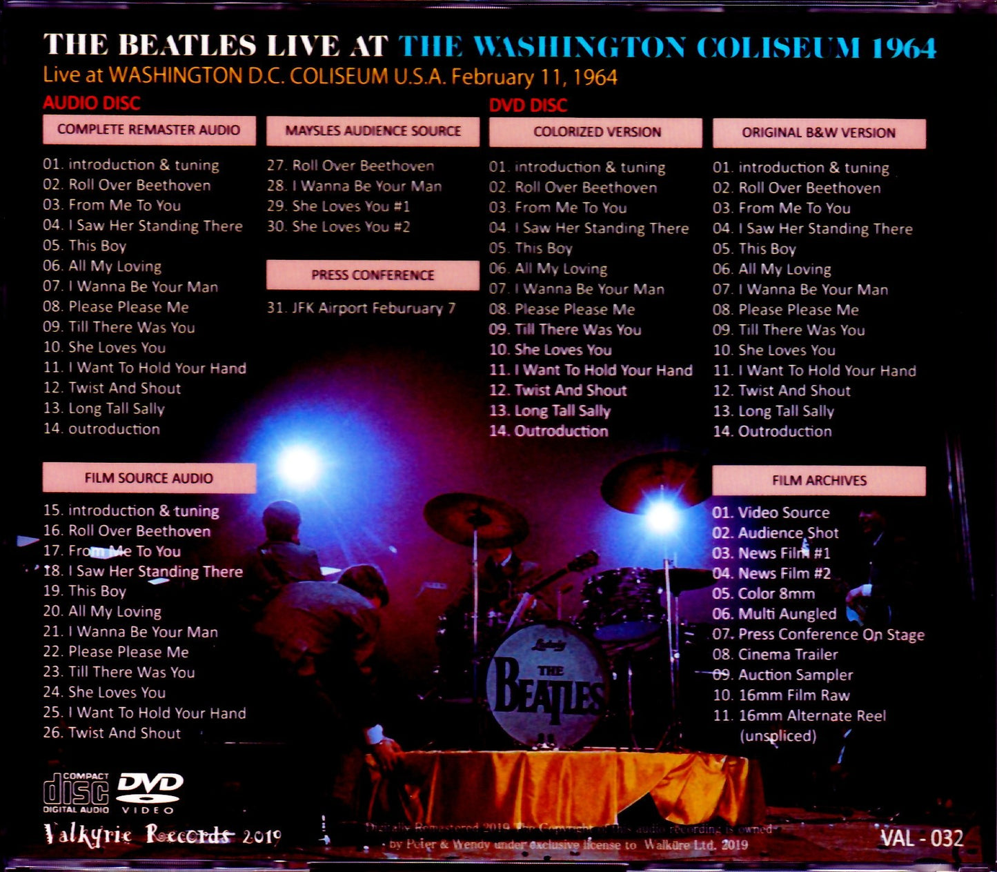 Beatles/WA, USA 1964 Collection S & V