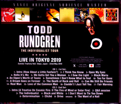 Todd Rundgren/Tokyo,Japan 2019 S & V