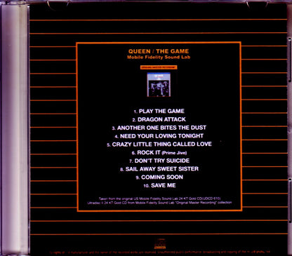 Queen/The Game Original US Mobile Fidelity Sound