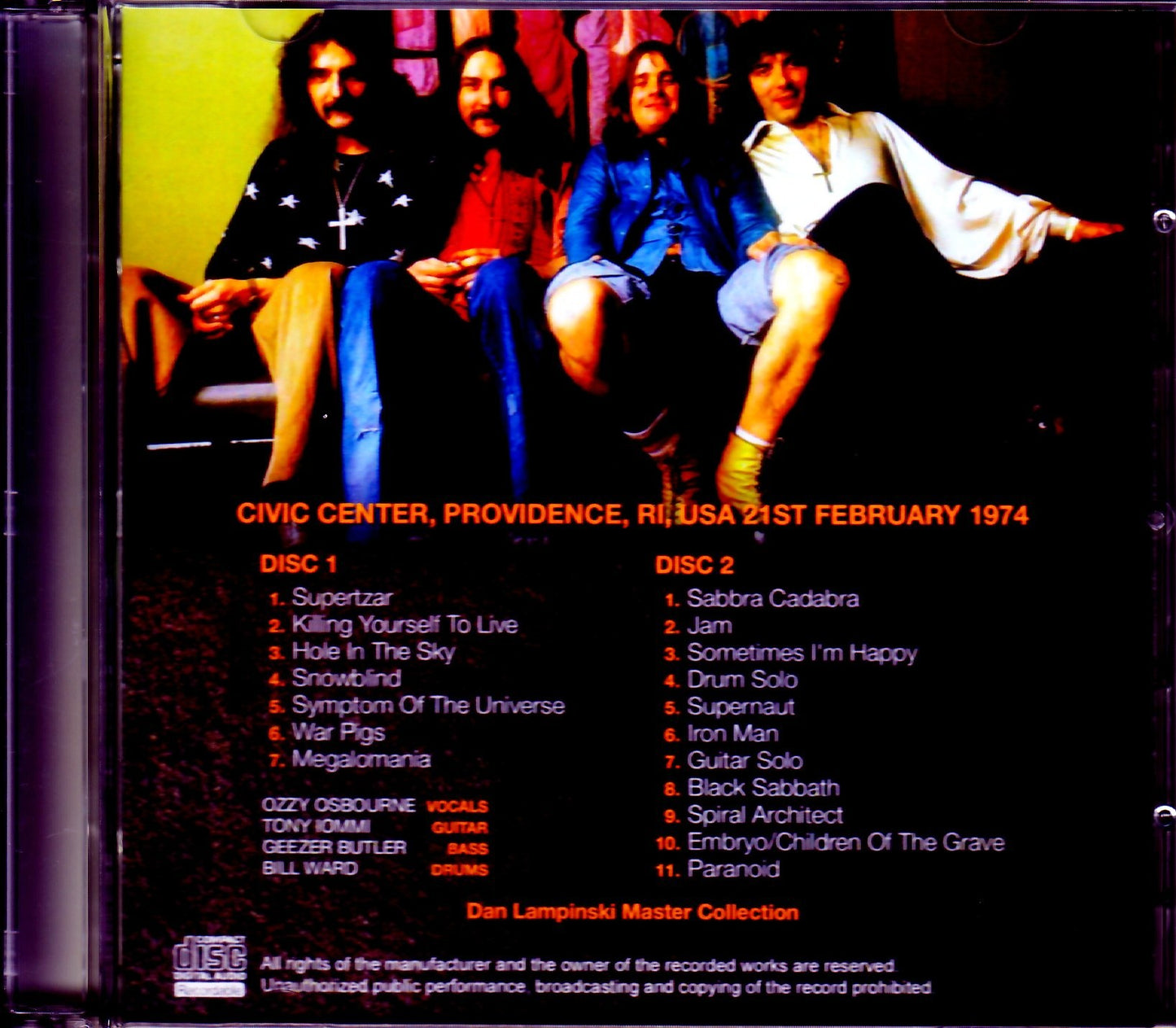 Black Sabbath/RI,USA 1974