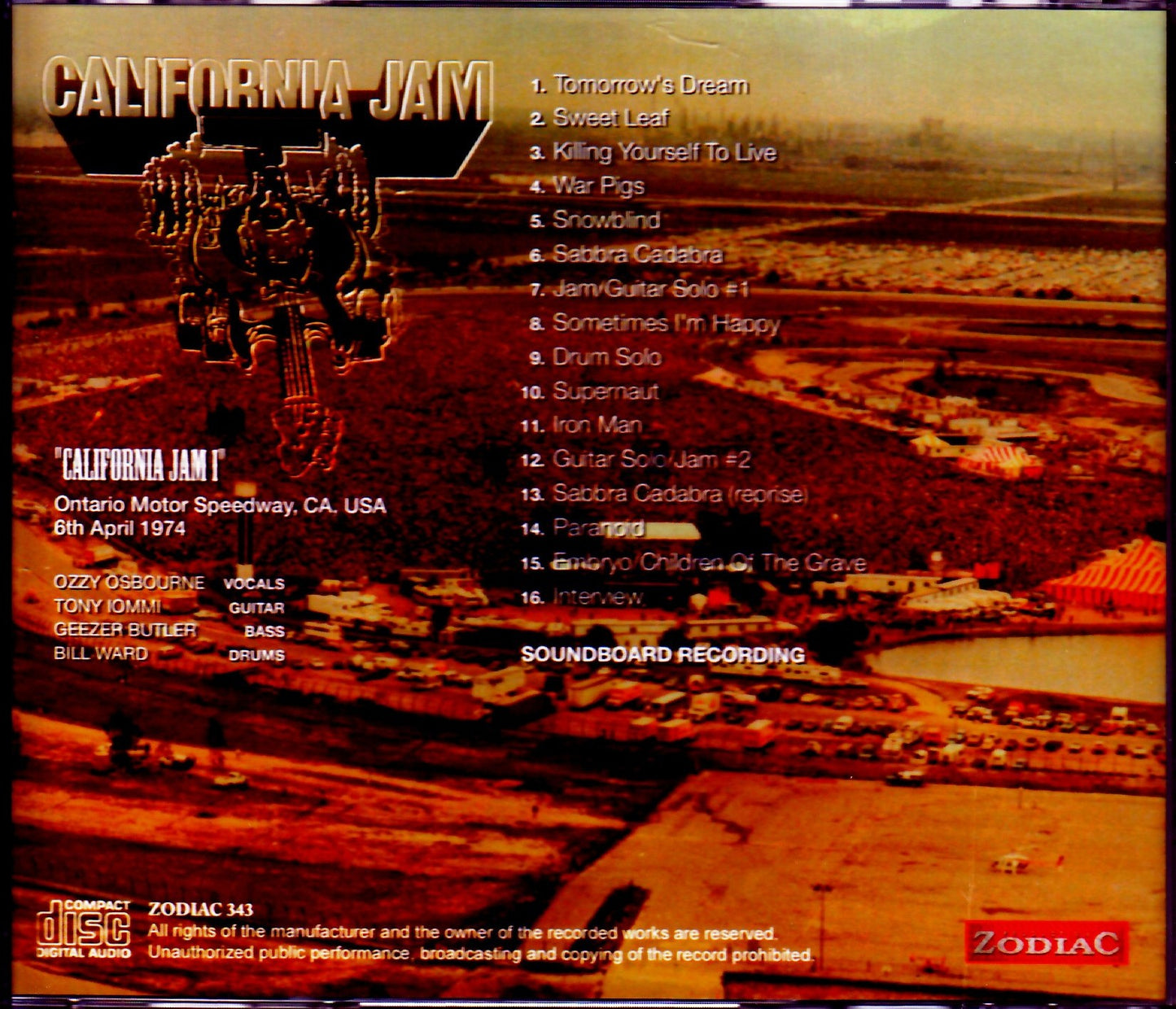 Black Sabbath/CA,USA 1974 Upgrade